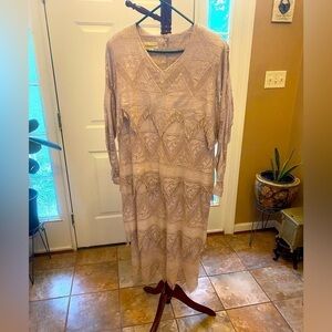 Damianou CROCHET CREAM DRESS SIZE XL